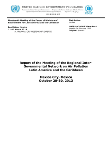 Report of the Meeting of the Regional Inter
