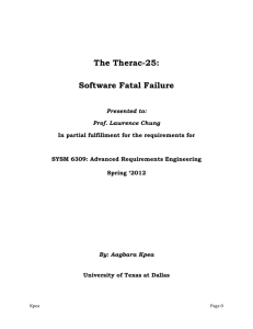The Therac-25_Term P.. - The University of Texas at Dallas