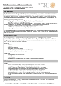 Digital Communications and Development Internship This position is