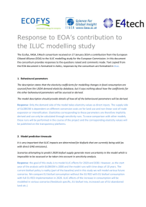 Response to contribution EOA on ILUC study