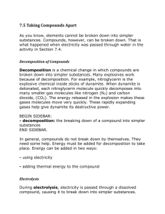 7.5 Taking Compounds Apart