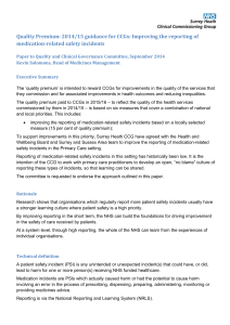 SHCCG - Medication Incident Reporting Guidance - Nov 14