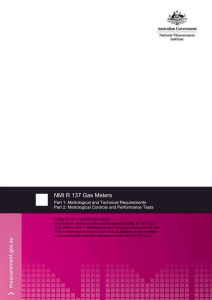 NMI R 137-1 & 2 Gas Meters. Part 1