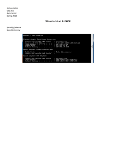 Wireshark Lab 7 – DHCP