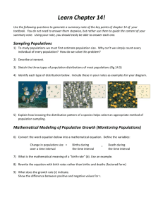 2 – Mathematical Modelling of Population Growth.DOC