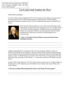 Louisiana Purchase Docs & Letter to American People