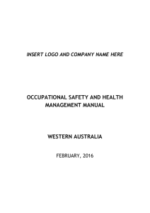 Occupational Safety and Health Management Manual