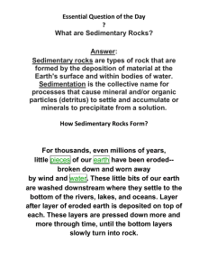 Essential Question of the Day-What are Sedimentary Rocks