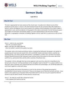 Sermon Study - Connect