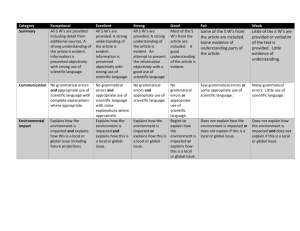 Current Events Article Review 2014 s Rubric