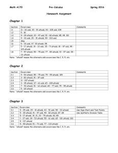 Chapter 1, 2, and 3 Assignment Page