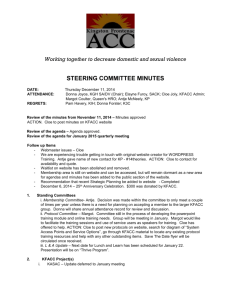 steering committee minutes