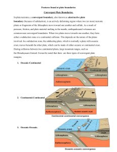 Learn More - plATE TECTONICS"THE EARTHS PUZZLE"