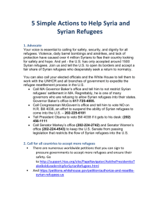 5 Ways to help Syria and Syrian Refugees.