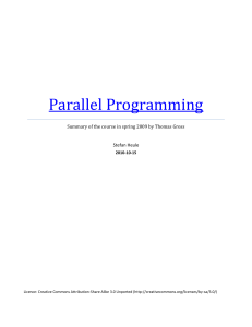 Parallel Programming - Summaries