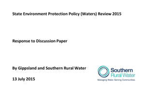 Southern Rural Water Submission