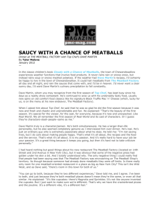 saucy with a chance of meatballs