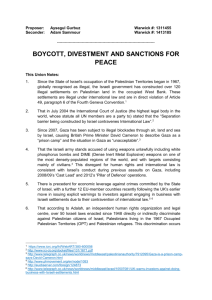 boycott, divestment and sanctions for peace