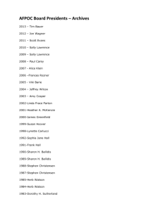 List of Past Presidents of the Orange County Chapter