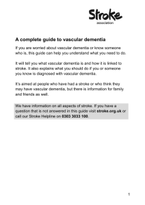 A complete guide to vascular dementia