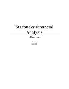 Starbucks Financial Analysis