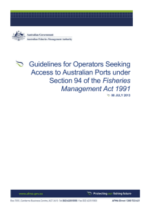 Port Access Guidelines July 2013