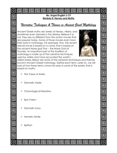 Narrative Techniques and Themes in Ancient Greek Mythology