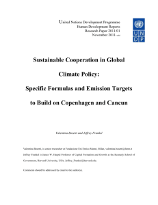Sustainable Cooperation in Global Climate Policy