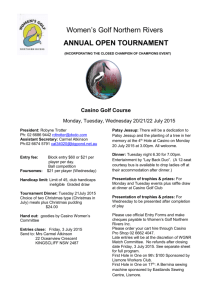 annual open tournament - Women`s Golf Northern Rivers