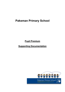 Pupil Premium Supporting Documentation Hackney