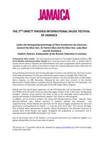 The 2nd Orrett Rhoden International Music Festival of Jamaica