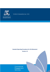 Standard Operating Procedures for Fish Movement