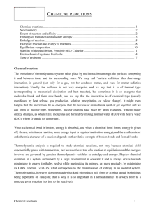 Chemical reactions