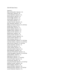 2014 All-State Chorus Soprano 1 Merrick Alexander, Soprano I, 12