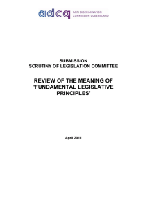 Review of the Meaning of "Fundamental Legislative Principals"