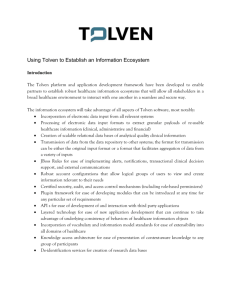 Using Tolven to Establish an Information Ecosystem