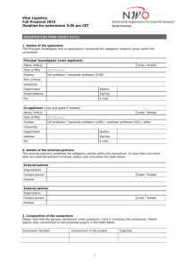 Vital Logistics | application form