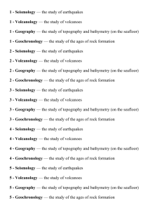 1 - Seismology - Clark Planetarium