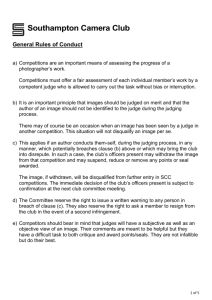 SCC Competition Rules - Southampton Camera Club