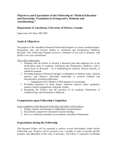 Objectives and Expectations of the Fellowship in “Medical Education