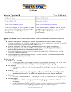 Syllabus Template