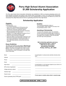 For more details on the Alumni Association Scholarship and an