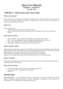 What is soil erosion?