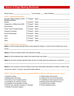 Decisional Balance Worksheet