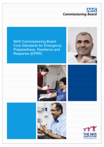 NHS Commissioning Board Core Standards for Emergency
