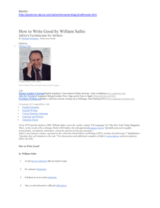 How to Write Good by William Safire