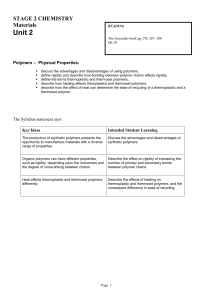 Polymer A - BHS Chemistry