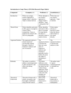 Introduction to Comp Theory (ENG364) Research Paper Rubric