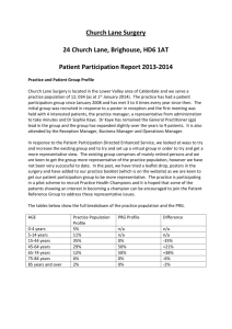 Patient Participation Report 2013 to 2014