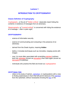 cryptography